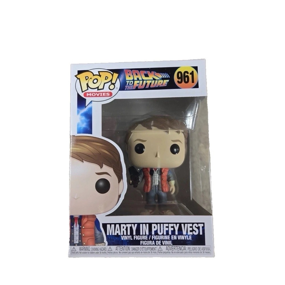 Funko Pop Movies Back to the Future Marty in Puffy Vest 961 Vinyl Figure McFly